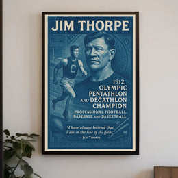 Celebrating a Legend Jim Thorpe Poster
