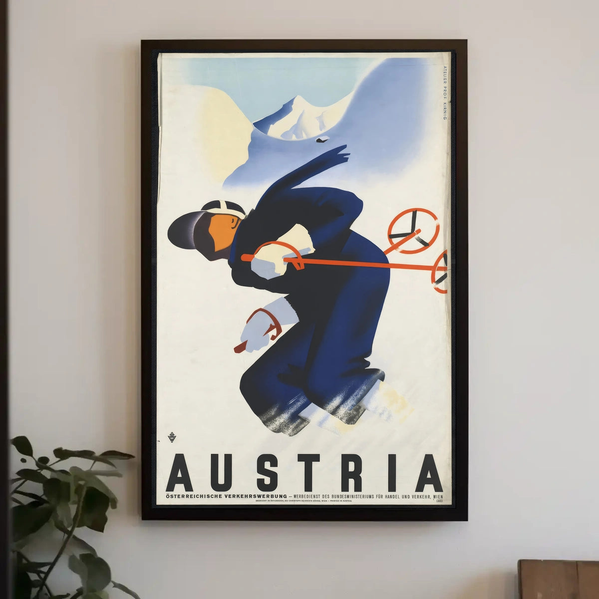 Austria Skiing Adventure Poster