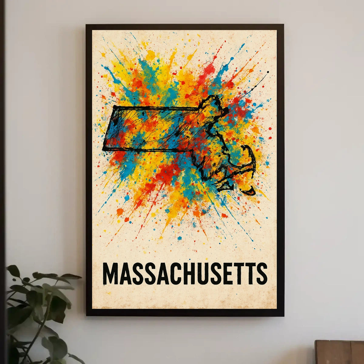 Vibrant Massachusetts Poster