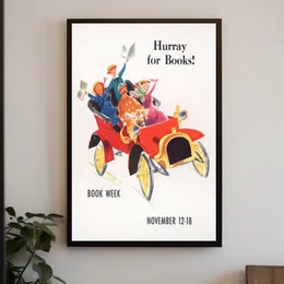 Hurray for Books! Poster PosterGoat
