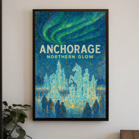 Anchorage Northern Glow Poster