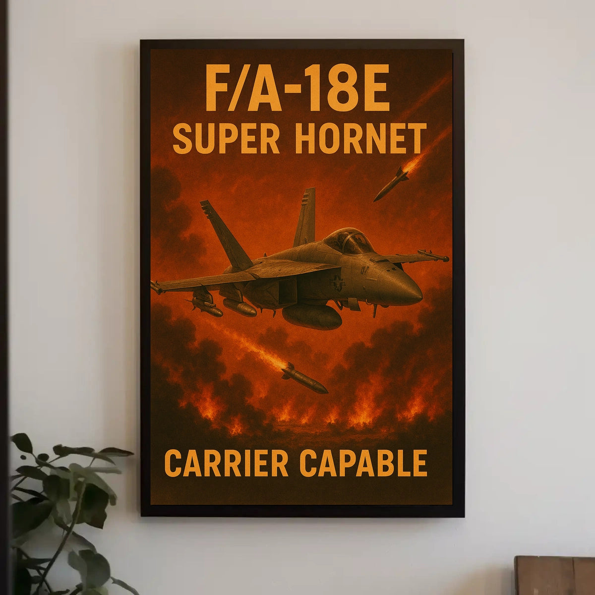 FA-18E Super Hornet Poster