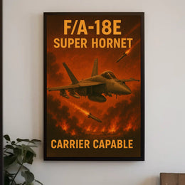 FA-18E Super Hornet Poster