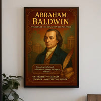 Abraham Baldwin Visionary of Education and Politics Poster