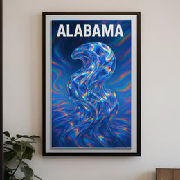Alabama Waves Poster