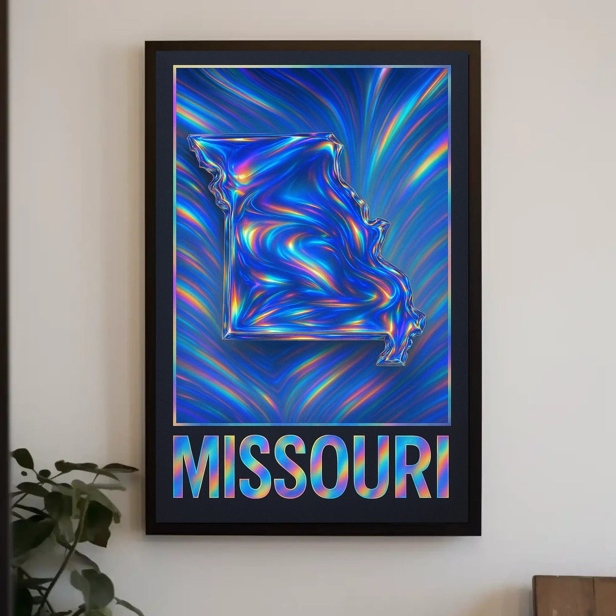 Missouri In Vibrant Waves Poster