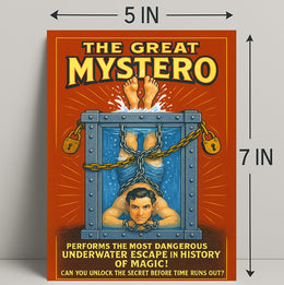 The Great Mystero Underwater Escape Poster PosterGoat