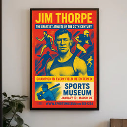 Jim Thorpe Legendary Athlete Tribute Jim Thorpe Poster