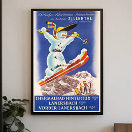 Winter Activities in Zillertal, Tyrol Poster PosterGoat