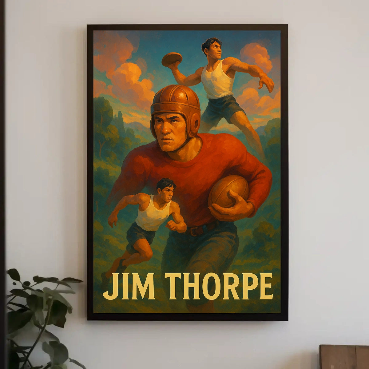 Jim Thorpe Athletic Legend Poster
