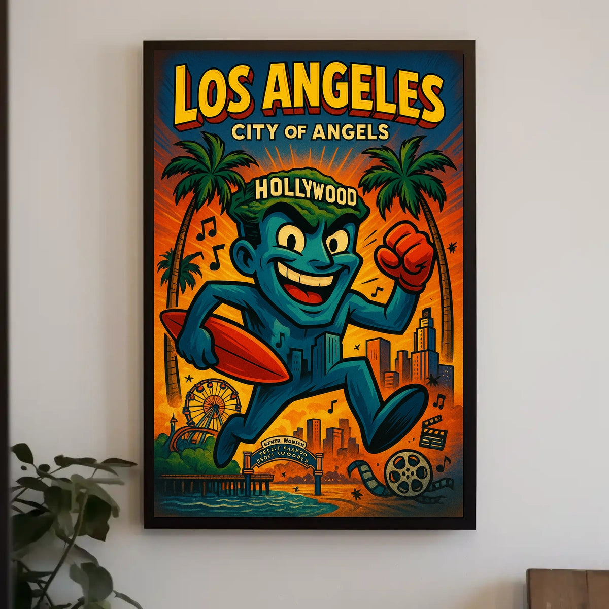 Los Angeles City Of Angels Poster
