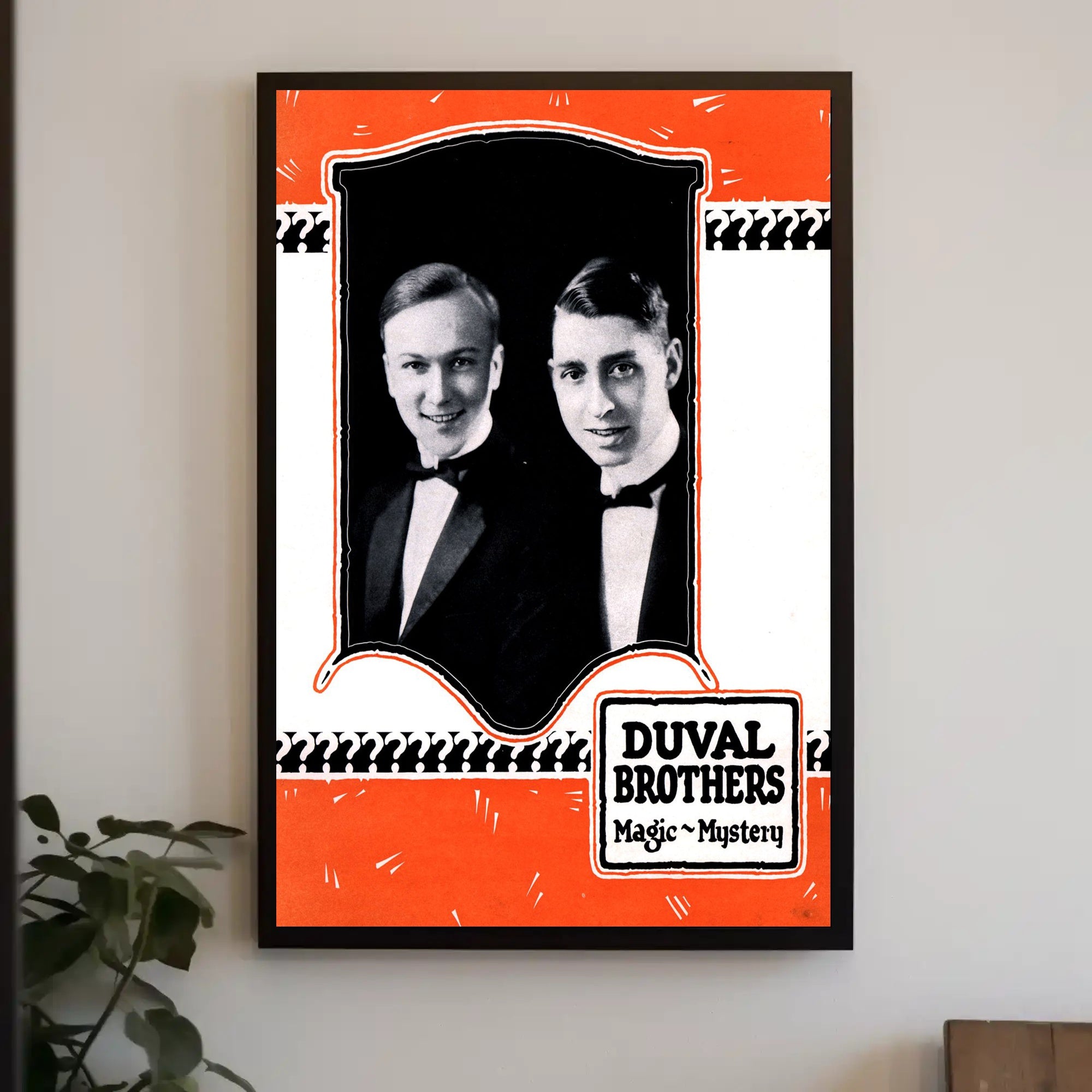 Duval Brothers Vintage Magic and Mystery Cultural Poster