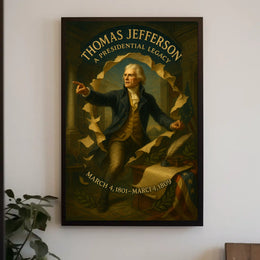 Influential American Leader Vintage Historical or Presidential Poster