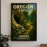 Oregon Marble Caves Poster
