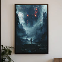 Aurora Borealis Lighthouse Dreamscape Night Sky Poster PosterGoat