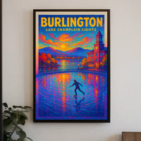 Burlington Lake Champlain Lights Poster