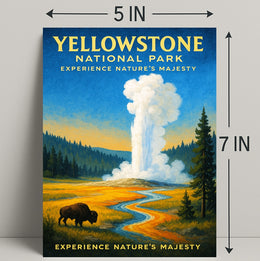 Yellowstone National Park Experience Nature’s Majesty Poster PosterGoat