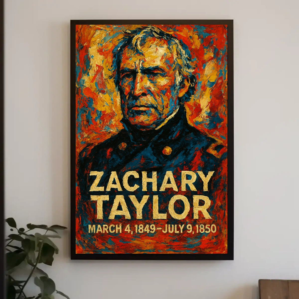 Zachary Taylor 12th President of the United States Glitch Hop Art Poster