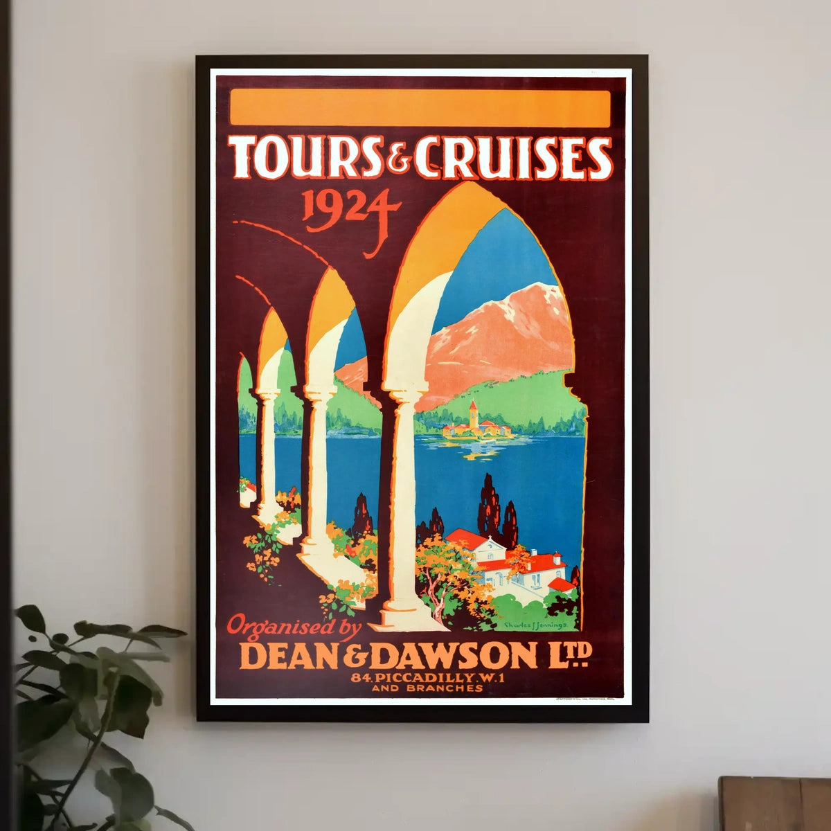 Tours Cruises 1924 Poster