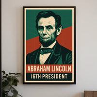 Abraham Lincoln Sixteenth President Realism Poster