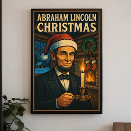 Abraham Lincoln Christmas Poster