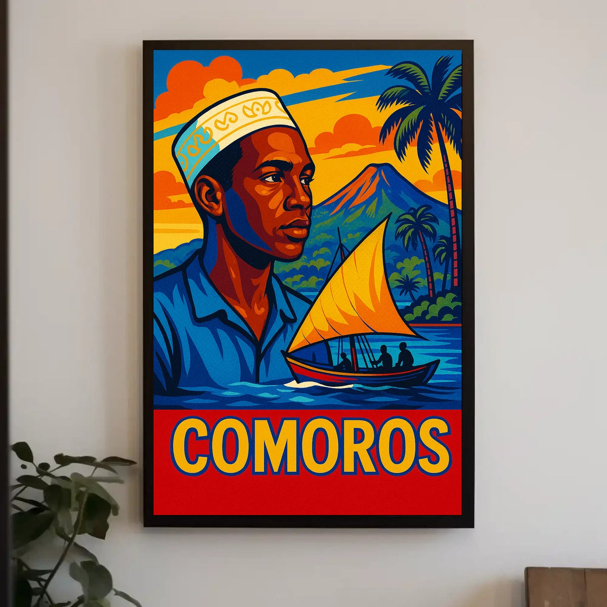 Comoros Vibrant Island Life Poster