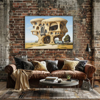Surreal Architecture Futuristic Sci-Fi Poster