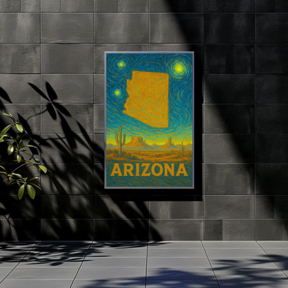 Arizona Starry Night Poster
