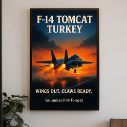 F-14 Tomcat Soaring High Poster PosterGoat