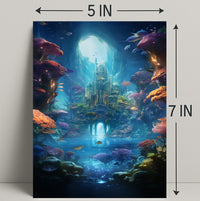 Enchanted Underwater City Poster