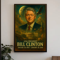 Bill Clinton 42nd President Poster