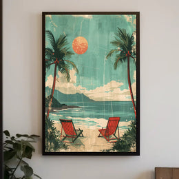 Panda's Watermelon Delight in Bamboo Forest Poster PosterGoat