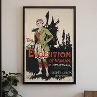 Evolution Of Woman Art Print Poster Vintage Decor