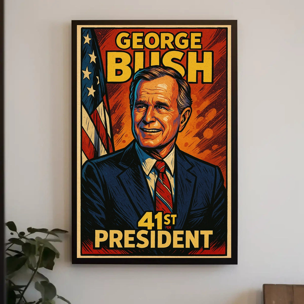 George Bush 41st President Poster Wall Art Decor Home