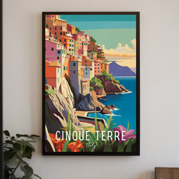 Cinque Terre Coastal Charm Travel Poster