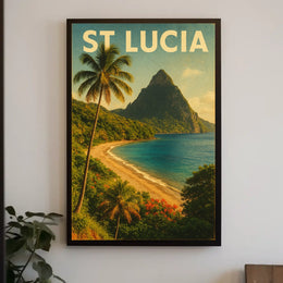 St. Lucia Paradise Poster