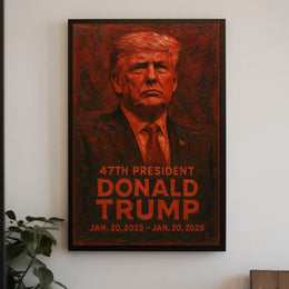 Donald Trump 47th President Poster