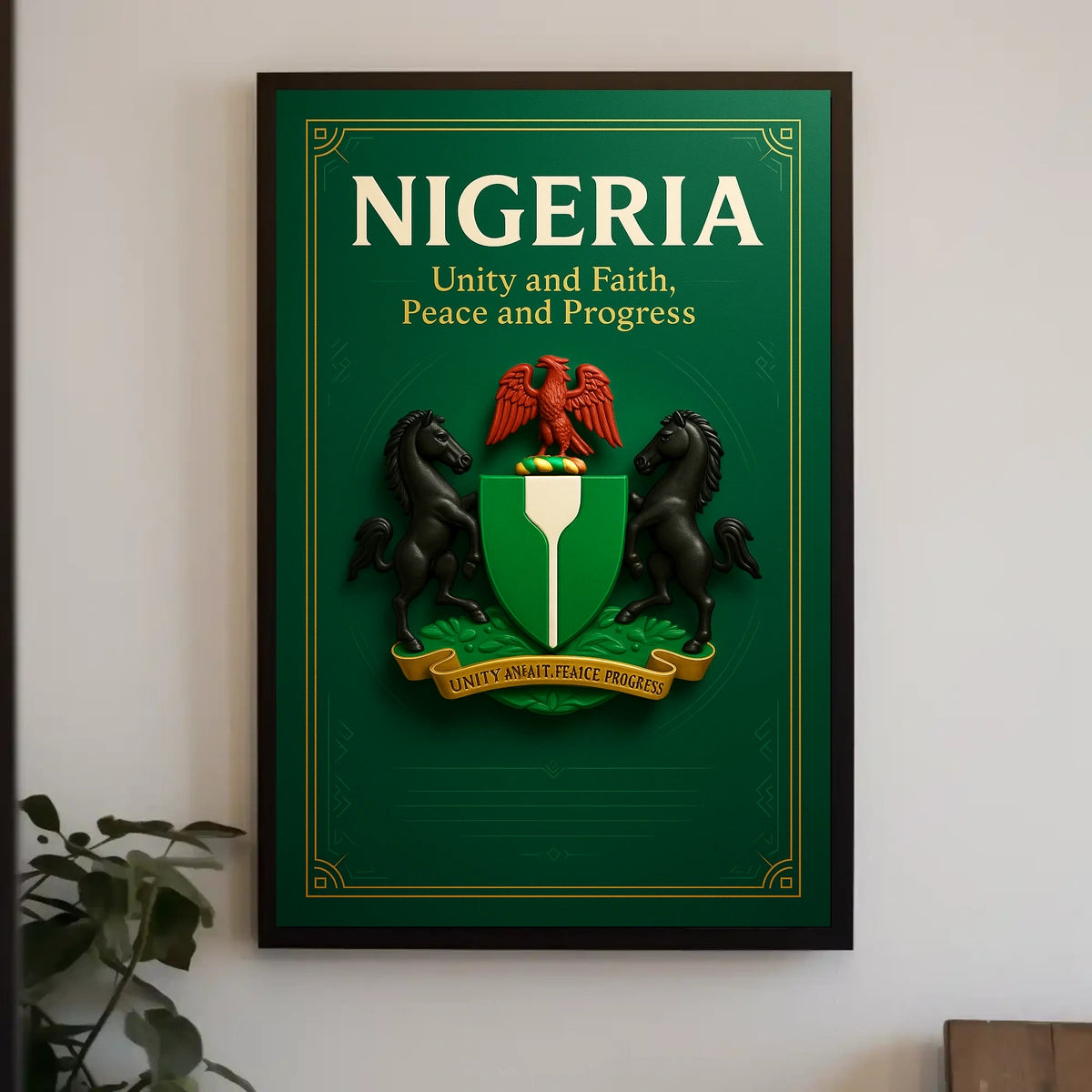Nigeria Unity and Progress Poster