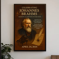 Celebrating Johannes Brahms Poster