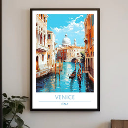 Venice Canal Scene Poster