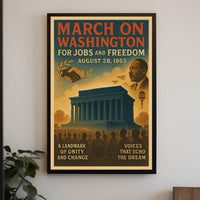 Historic March on Washington Vintage Poster Art
