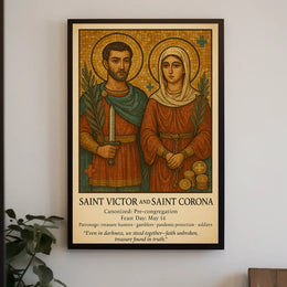 Saint Victor And Saint Corona Poster