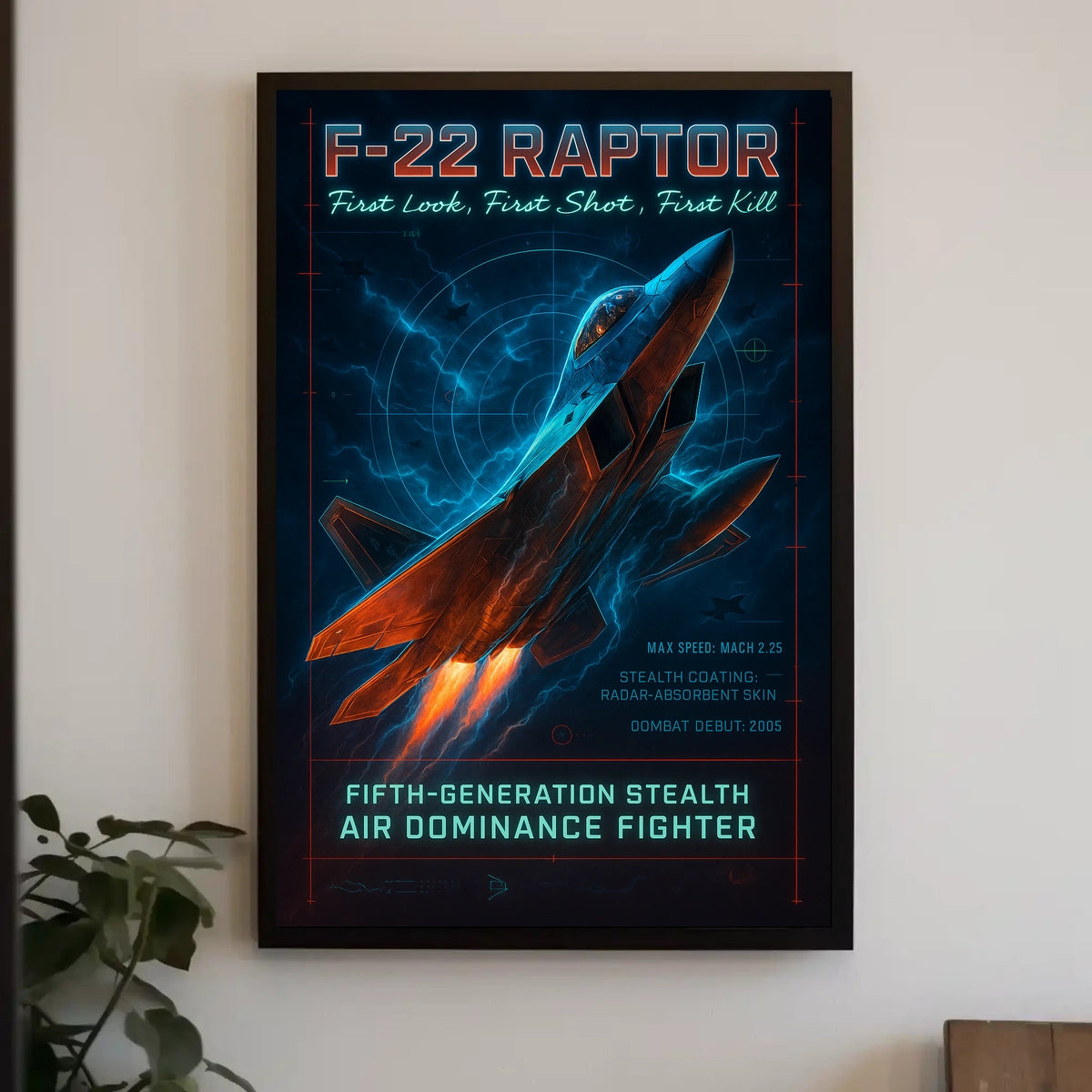 F-22 Raptor Fifth-Generation Stealth Poster