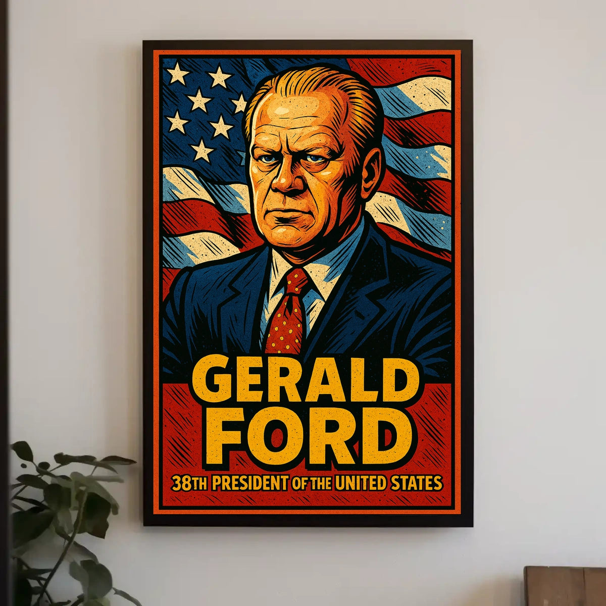 Gerald Ford 38th President Poster Museum Quality Wall Art