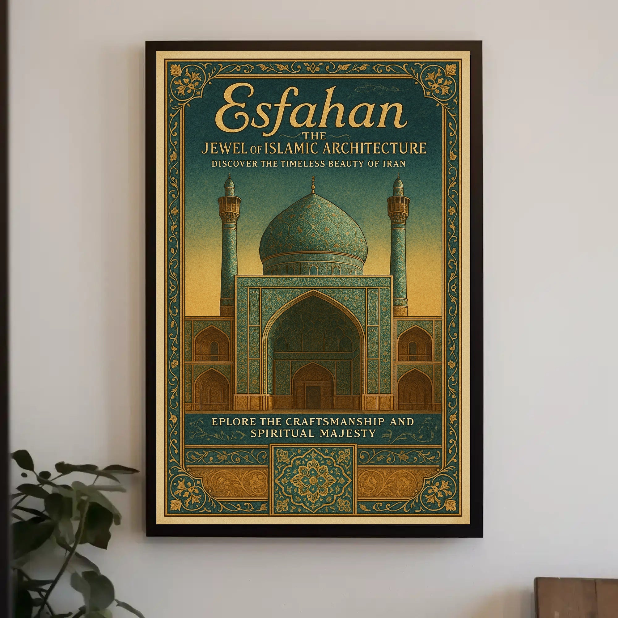 Esfahan – The Jewel of Islamic Architecture Poster PosterGoat