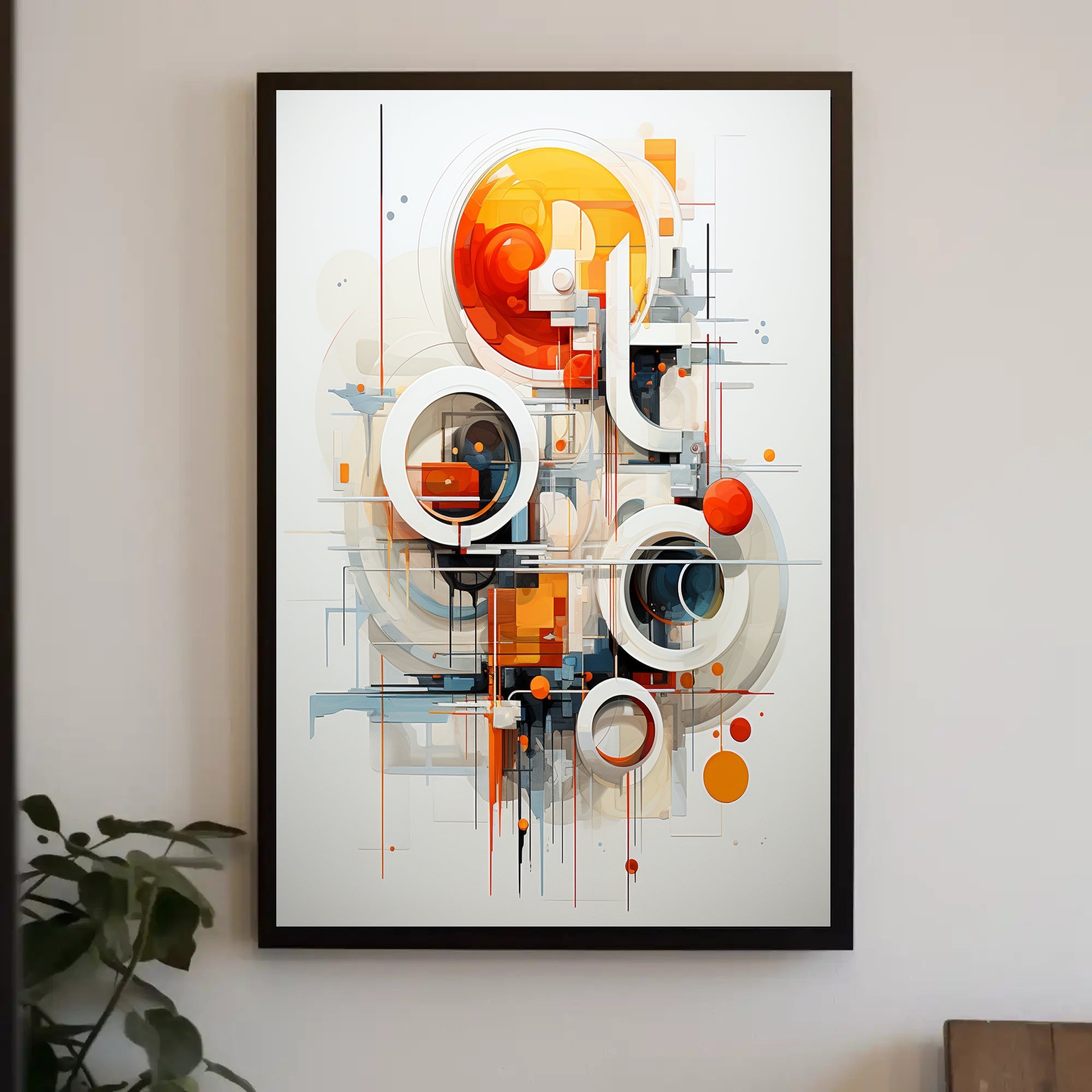 Abstract Geometric Symphony Abstract Poster PosterGoat