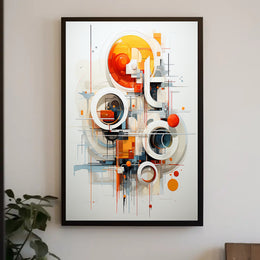 Abstract Geometric Symphony Abstract Poster PosterGoat
