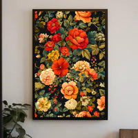 Vibrant Floral Symphony Wall Art Print