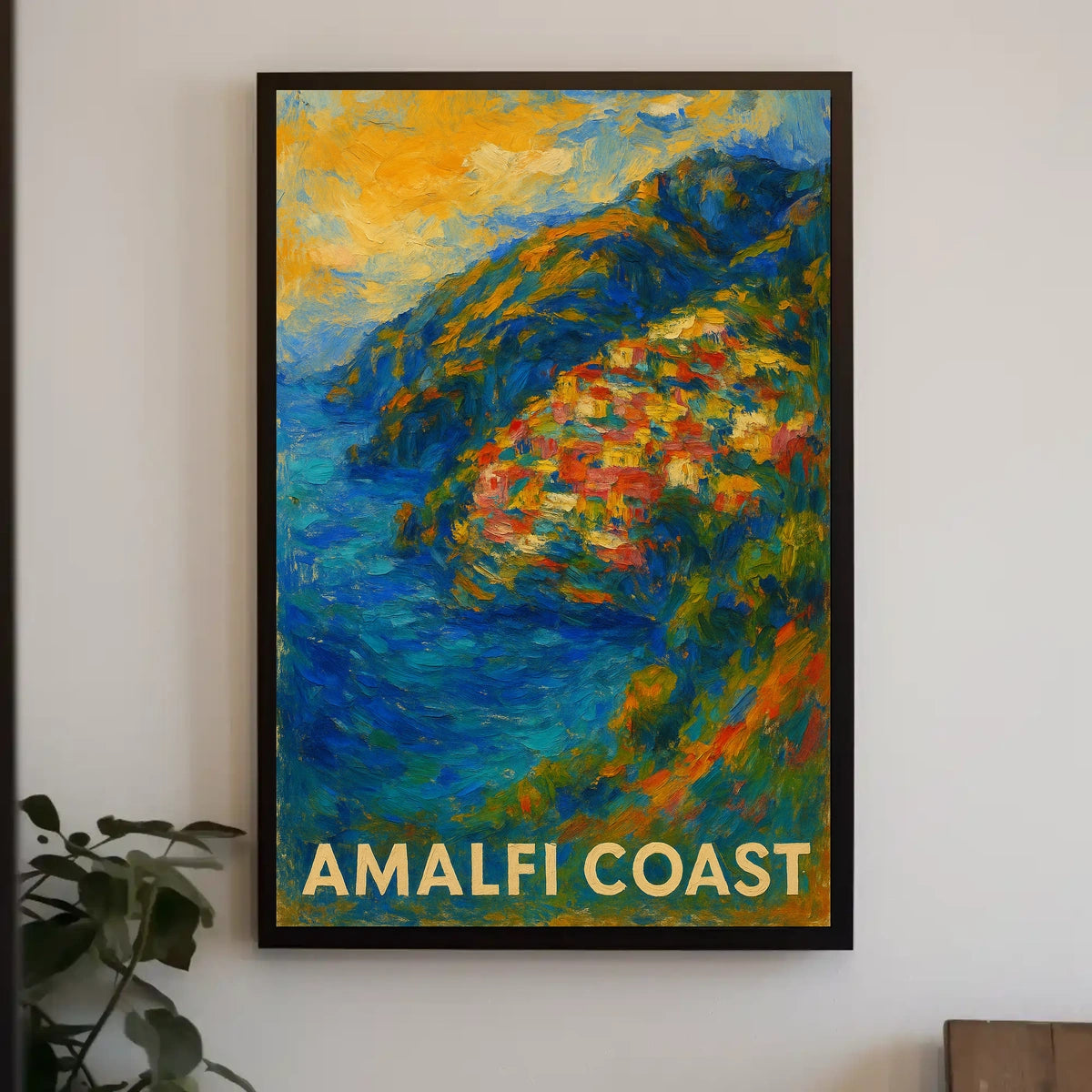 Amalfi Coast Poster Wall Art Coastal Decor Travel Lovers