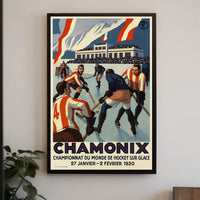 Chamonix Ice Hockey World Championship Poster